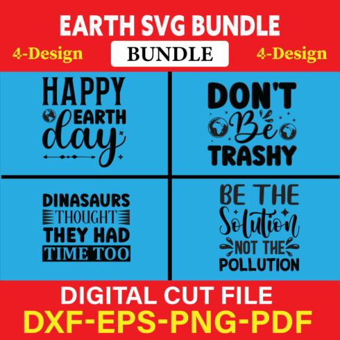 Earth T-shirt Design Bundle Vol-1 cover image.