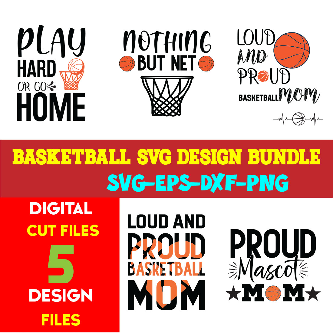 Basketball T-Shirt Design Bundle-1