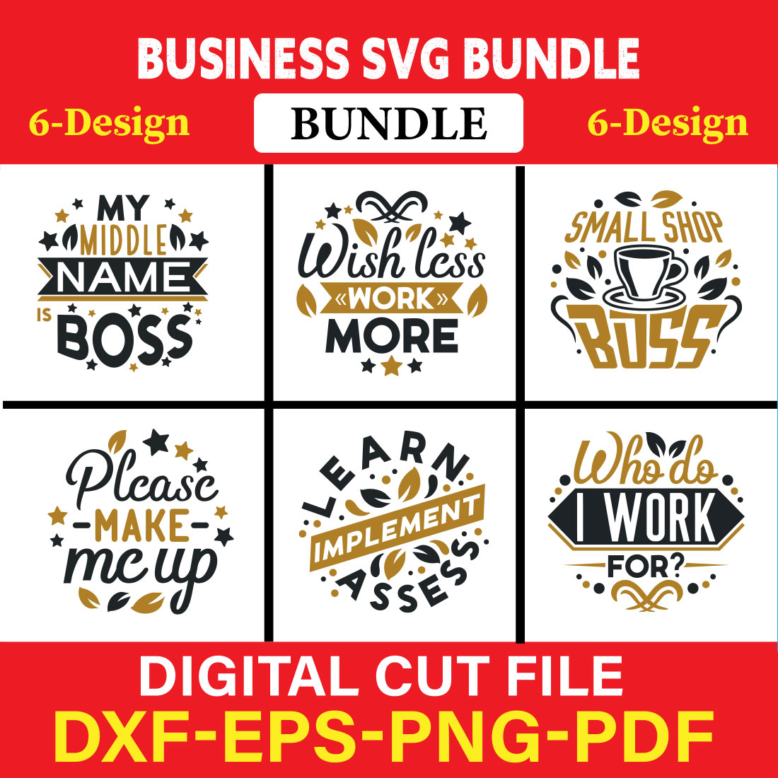 Business T-shirt Design Bundle Vol-3 cover image.