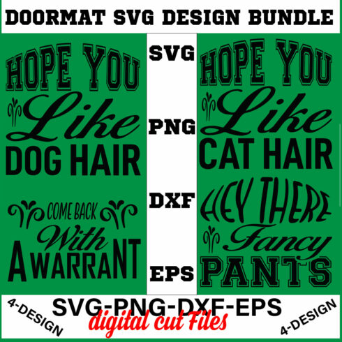 Doormat Quote Designs SVG Cut File Bundle for Cricut Volume-04 cover image.