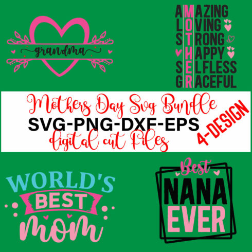 Mothers Day SVG Bundle, mom life svg, Mother's Day, mama svg Volume-06 cover image.