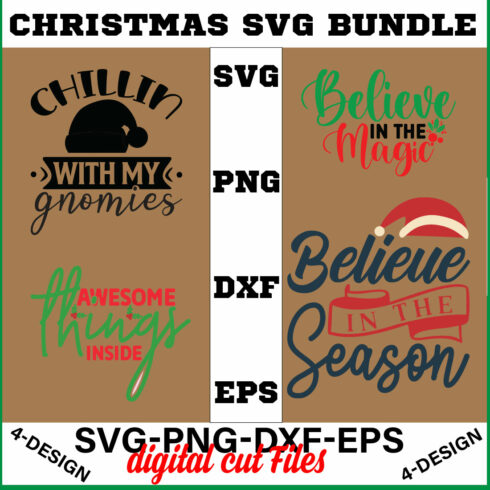 Christmas SVG Bundle Funny Christmas SVG Cut File Cricut Clip art Commercial Use Holiday SVG Christmas Sayings Quotes Winter Volume-24 cover image.