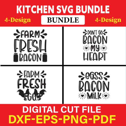 Kitchen T-shirt Design Bundle Vol-22 cover image.