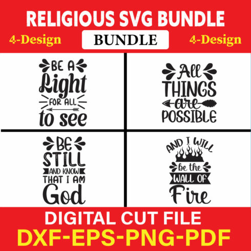 Religious T-shirt Design Bundle Vol-1 cover image.