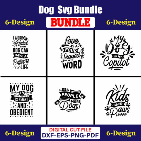 Dog SVG T-shirt Design Bundle Vol-22 cover image.