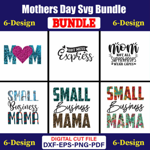 Mothers Day SVG Bundle, Mom life svg, Mama svg, Funny Mom Svg, Blessed mama svg, Mom of boys girls svg-Vol-75 cover image.