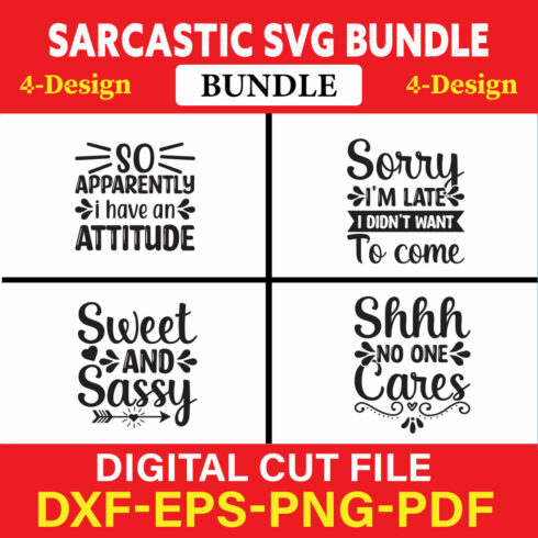 Sarcastic T-shirt Design Bundle Vol-8 cover image.