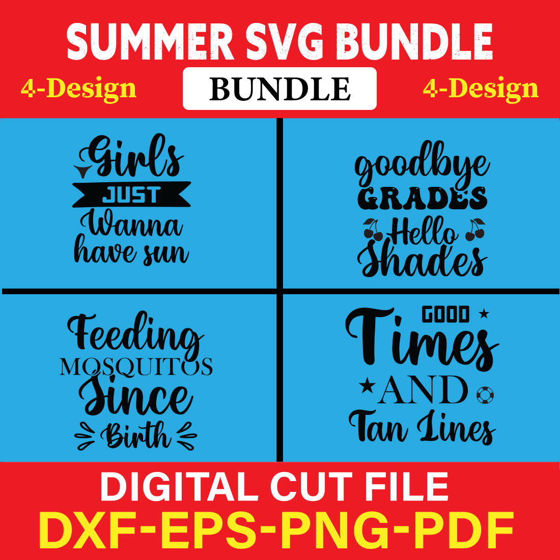 Summer T-shirt Design Bundle Vol-2 cover image.