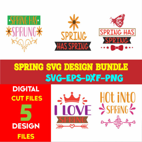 Spring T-shirt Design Bundle Volume-01 cover image.