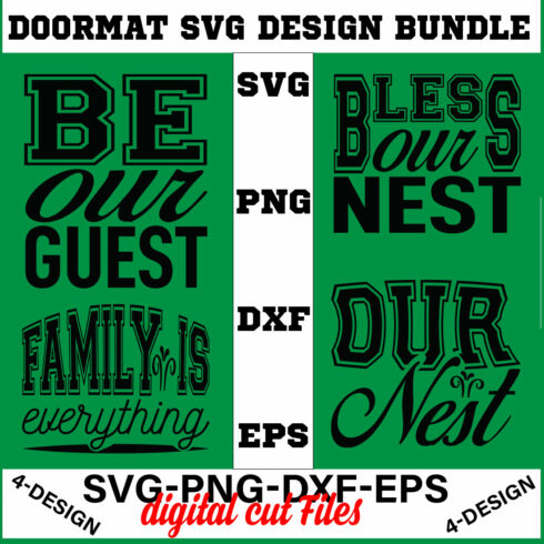 Doormat Quote Designs SVG Cut File Bundle for Cricut Volume-03 cover image.