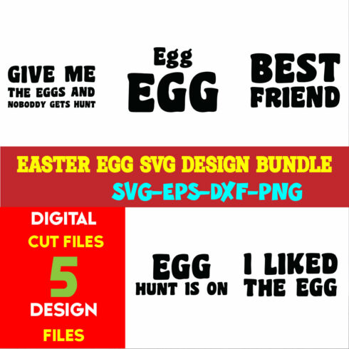 Easter Egg T-shirt Design Bundle Volume-01 cover image.