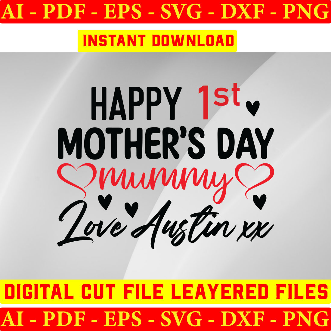 Mother's Day T-shirt Design Bundle Vol-01 preview image.