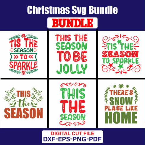 Christmas T-shirt Design Bundle Vol-79 cover image.