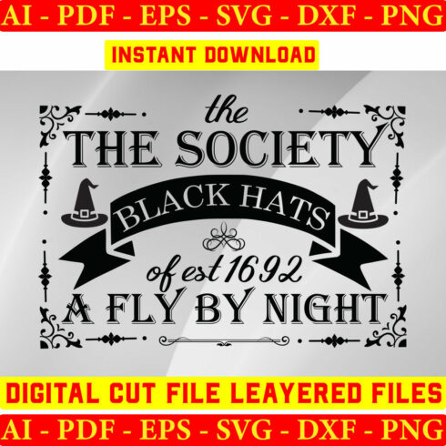 The Society Black Hats Of Est 1692 A Fly By Night cover image.