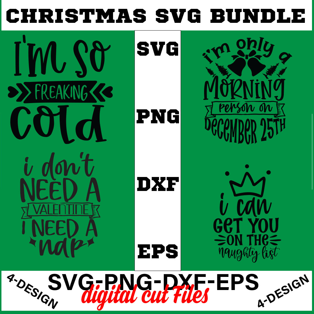 Christmas SVG Bundle Funny Christmas SVG Cut File Cricut Clip art Commercial Use Holiday SVG Christmas Sayings Quotes Winter Volume-22 cover image.