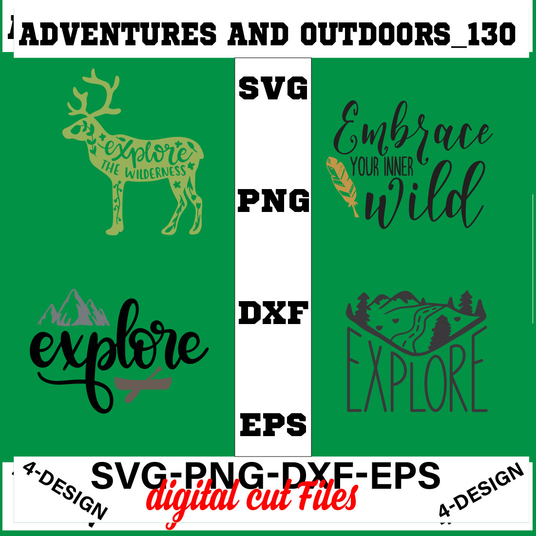 Adventures And Outdoors T-shirt Design Bundle Volume-09 cover image.