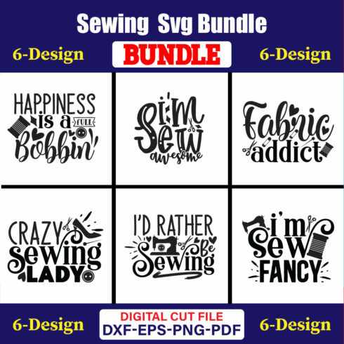 Sewing T-shirt Design Bundle Vol-01 cover image.