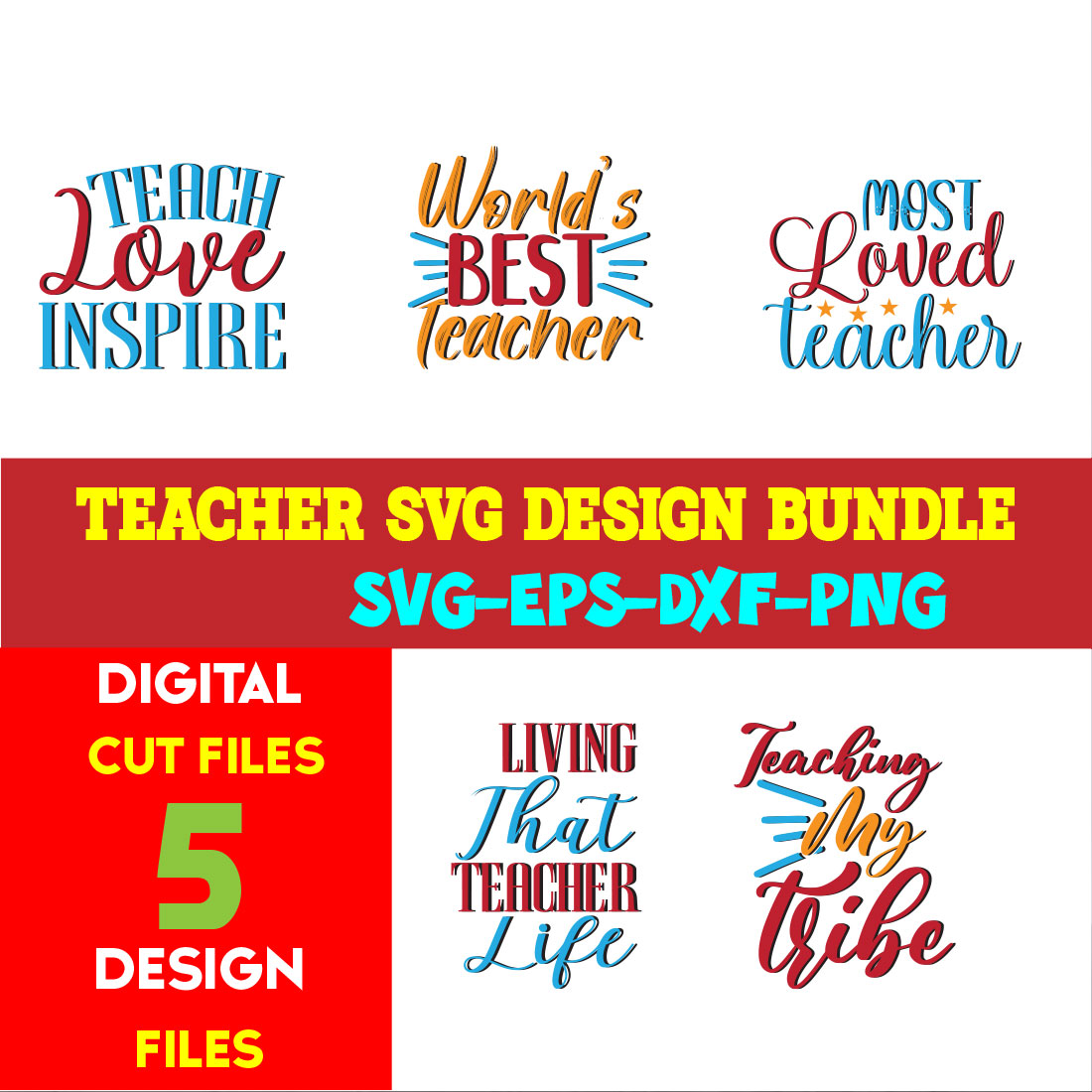 Teacher T-shirt Design Bundle Volume-04 cover image.