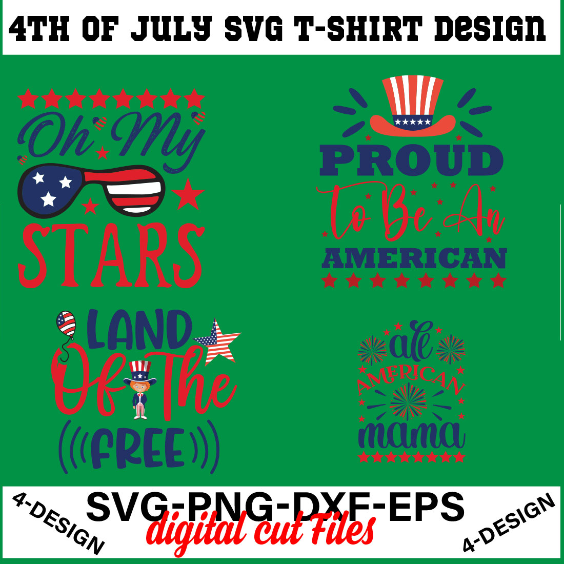 4th of July SVG Bundle, July 4th SVG, Fourth of July svg, America svg Volume-02 cover image.
