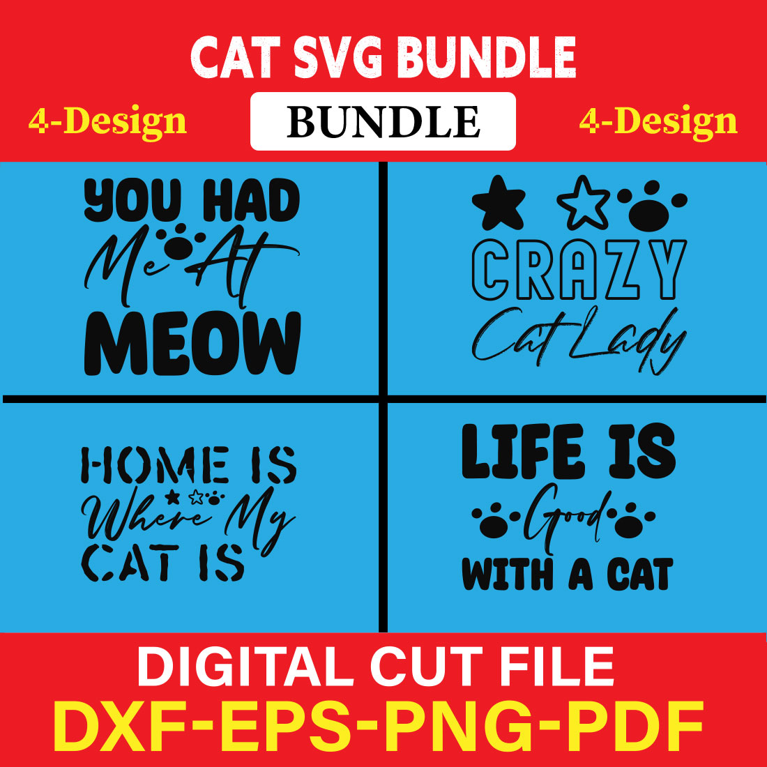 Cat T-shirt Design Bundle Vol-8 cover image.