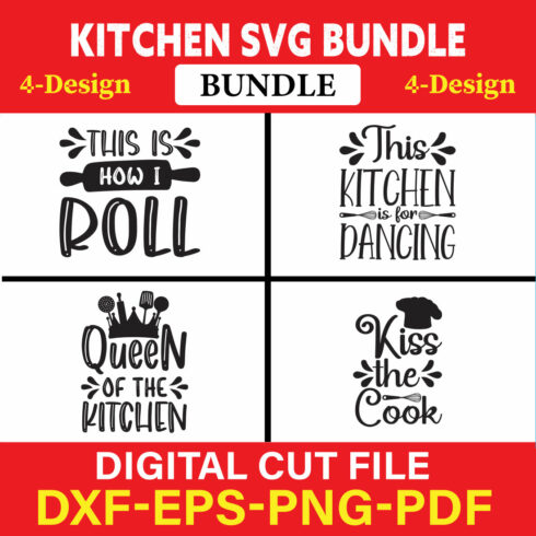 Kitchen T-shirt Design Bundle Vol-24 cover image.