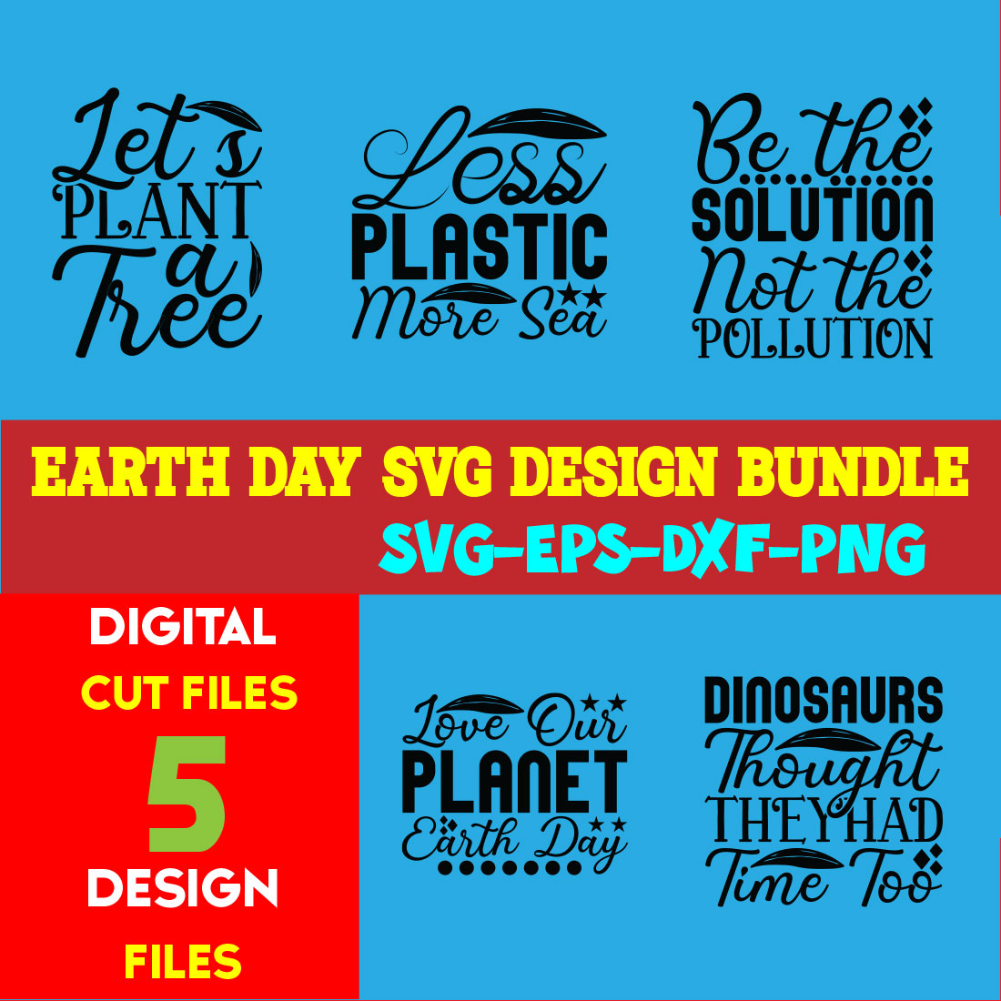 Earth Day T-shirt Design Bundle Volume-07 cover image.