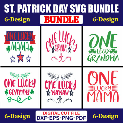 St Patrick Day SVG T-shirt Design Bundle Vol-27 cover image.