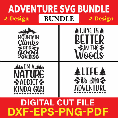 Adventure T-shirt Design Bundle Vol-3 cover image.