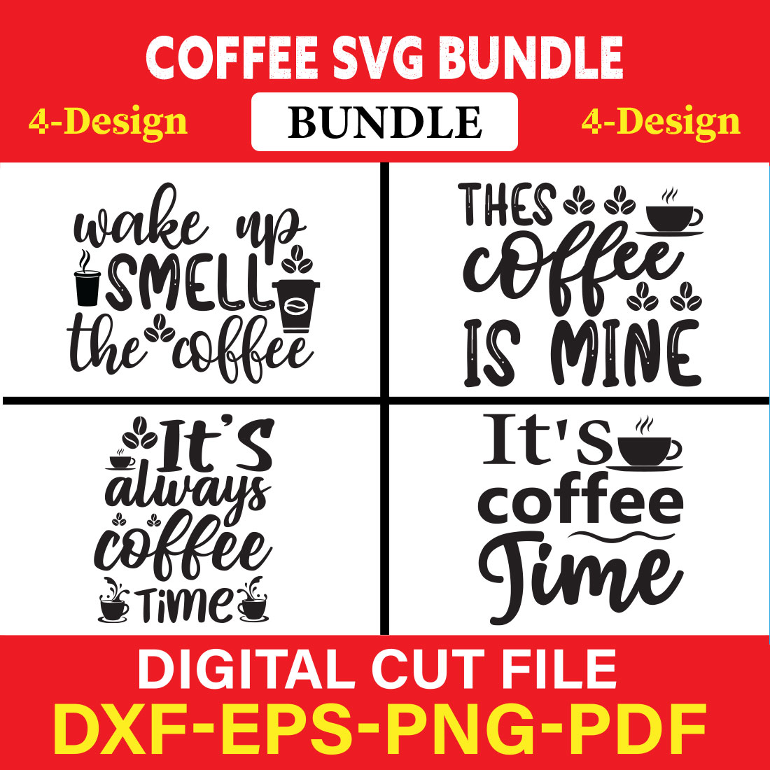 Coffee T-shirt Design Bundle Vol-5 cover image.