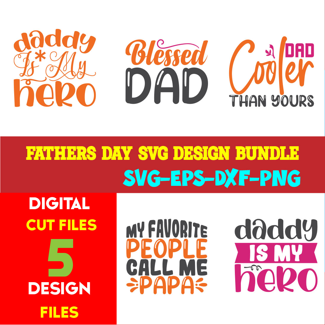 Fathers Day T-shirt Design Bundle Volume-04 cover image.