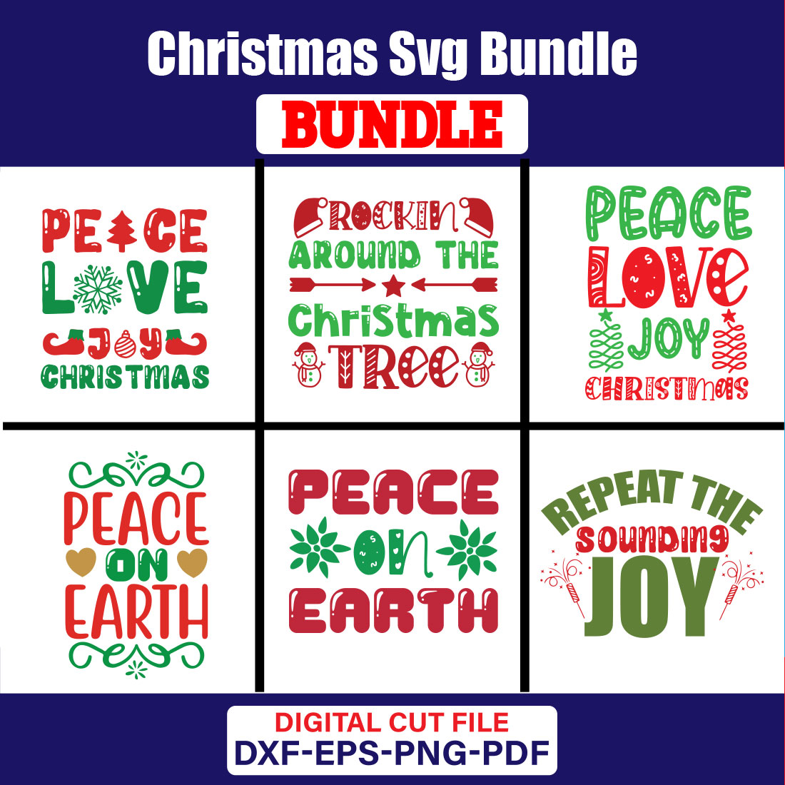 Christmas T-shirt Design Bundle Vol-68 cover image.