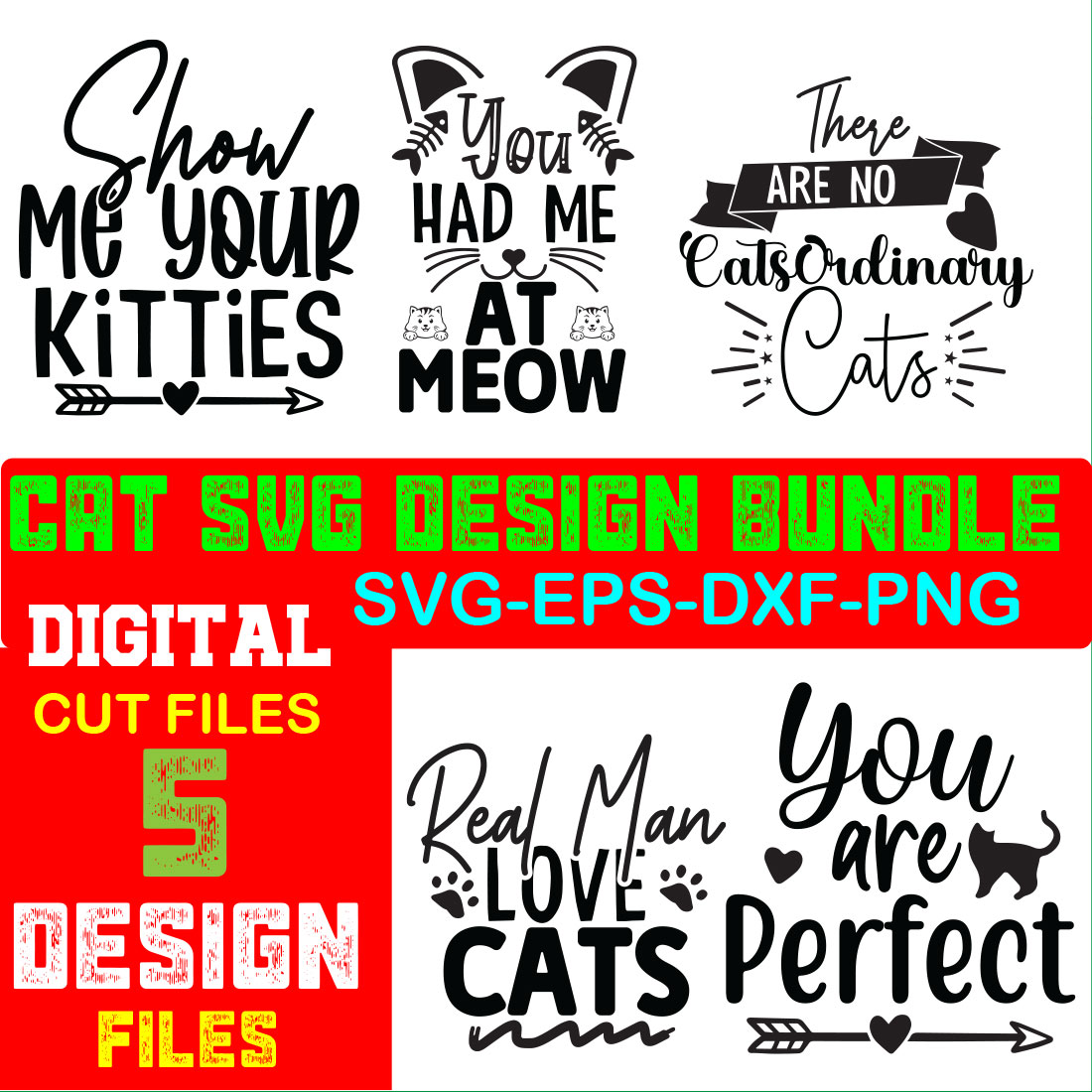 Cat SVG Design Bundle Volume-04 cover image.