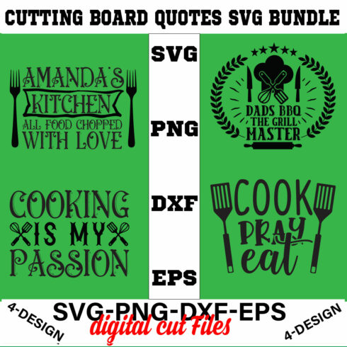 Cutting Board Quotes SVG Vol-01 cover image.