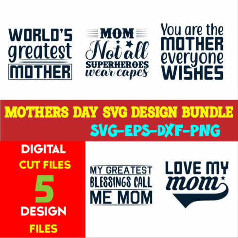 Mothers Day T-shirt Design Bundle Volume-10 cover image.