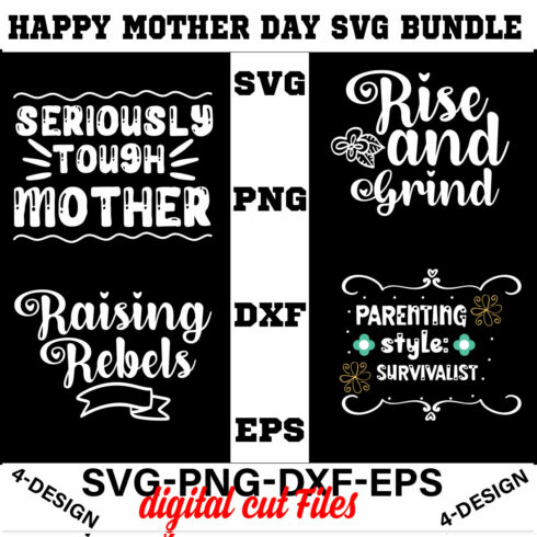 Happy mother day svg Bundle Vol-11 cover image.
