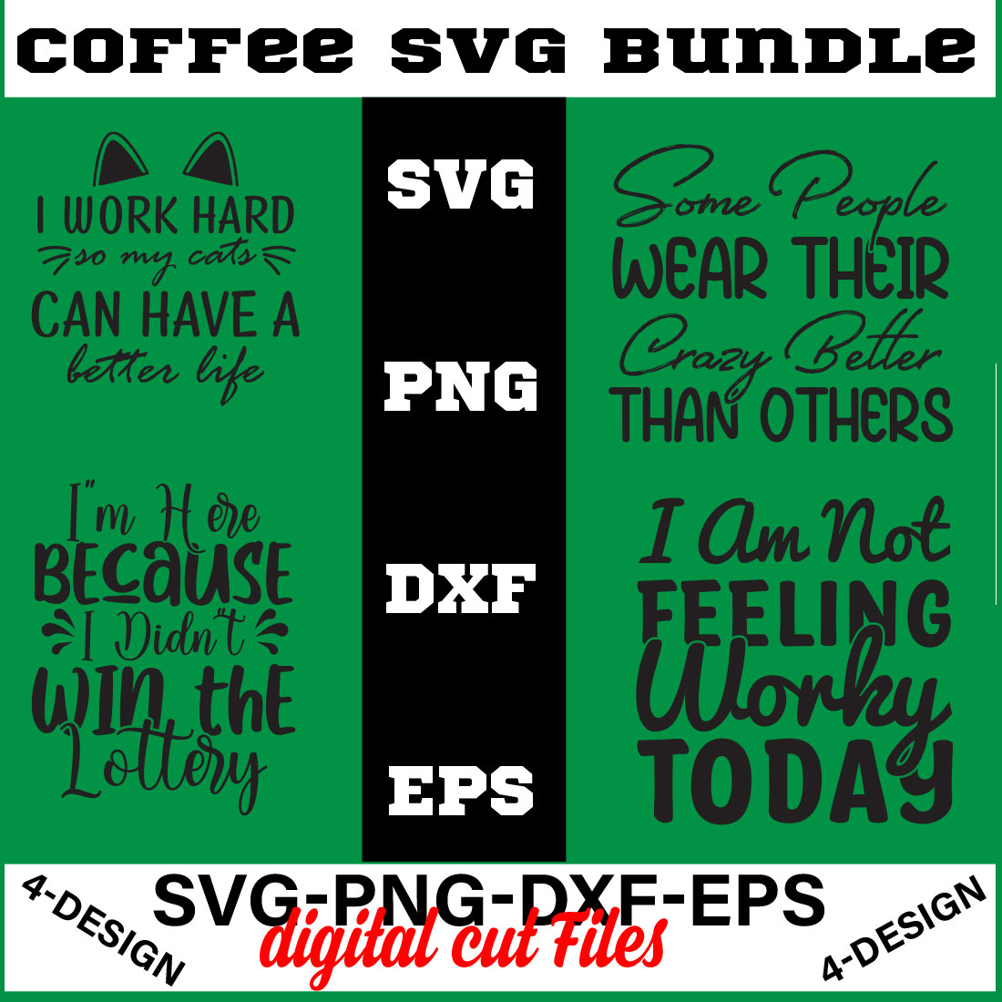 Coffee SVG Bundle, Funny Coffee SVG, Coffee Quote Svg, Caffeine Queen, Coffee Lovers, Coffee Obsessed Volume-9 cover image.