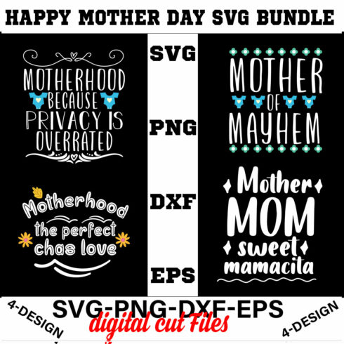 Happy mother day svg Bundle Vol-8 cover image.