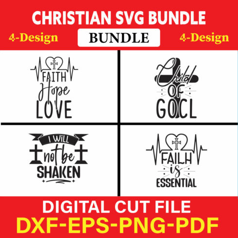Christian T-shirt Design Bundle Vol-26 cover image.