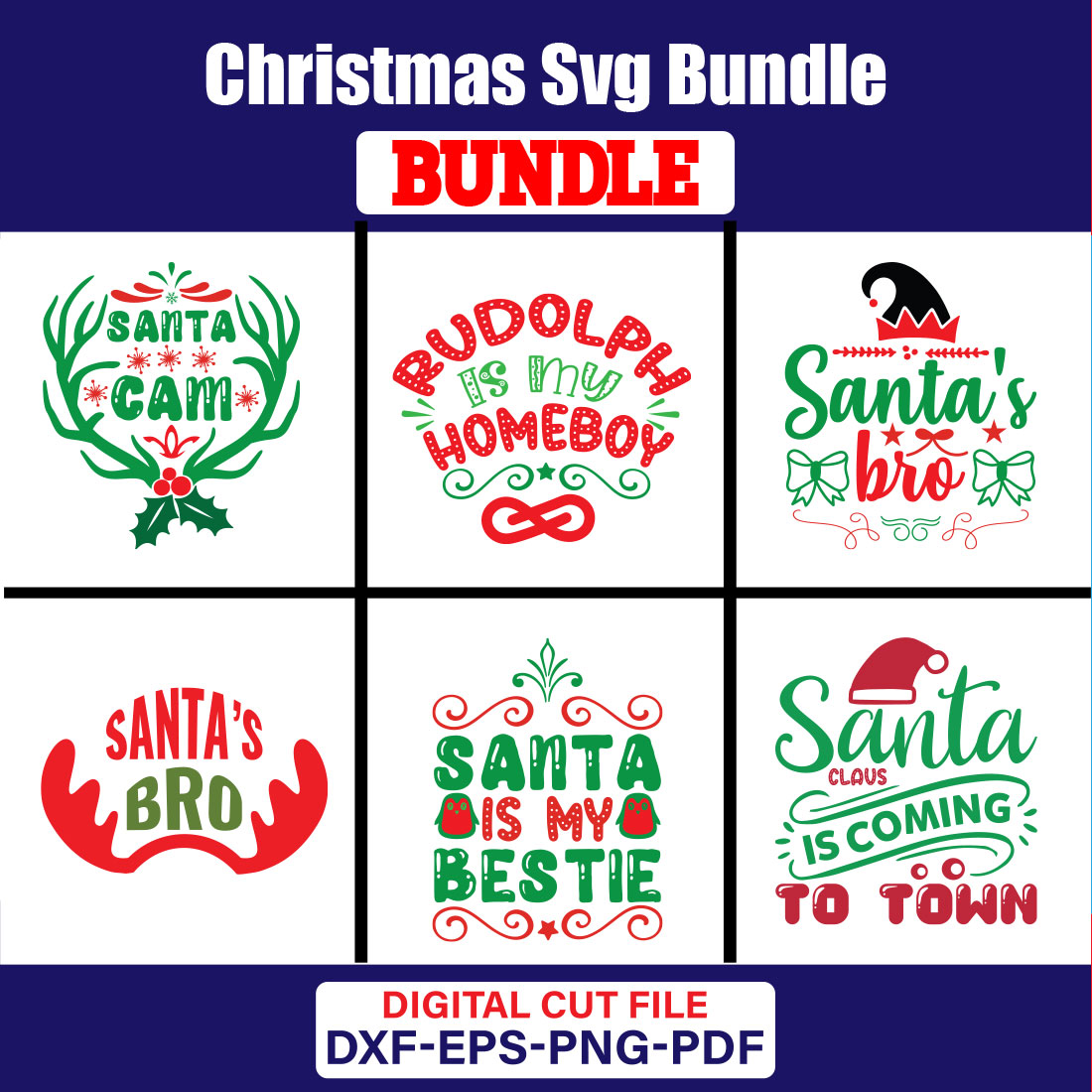 Christmas T-shirt Design Bundle Vol-69 cover image.