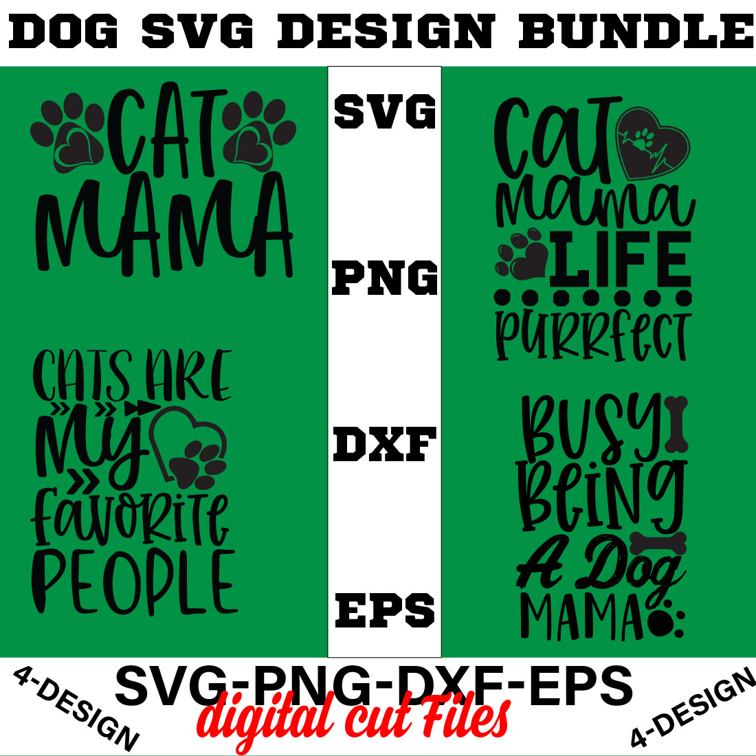 Dog Bundle SVG, Dog Mom Svg, Dog Lover Svg, Cricut Svg, Dog Quote, Funny Svg, Pet Mom Svg, Cut Files Volume-20 cover image.