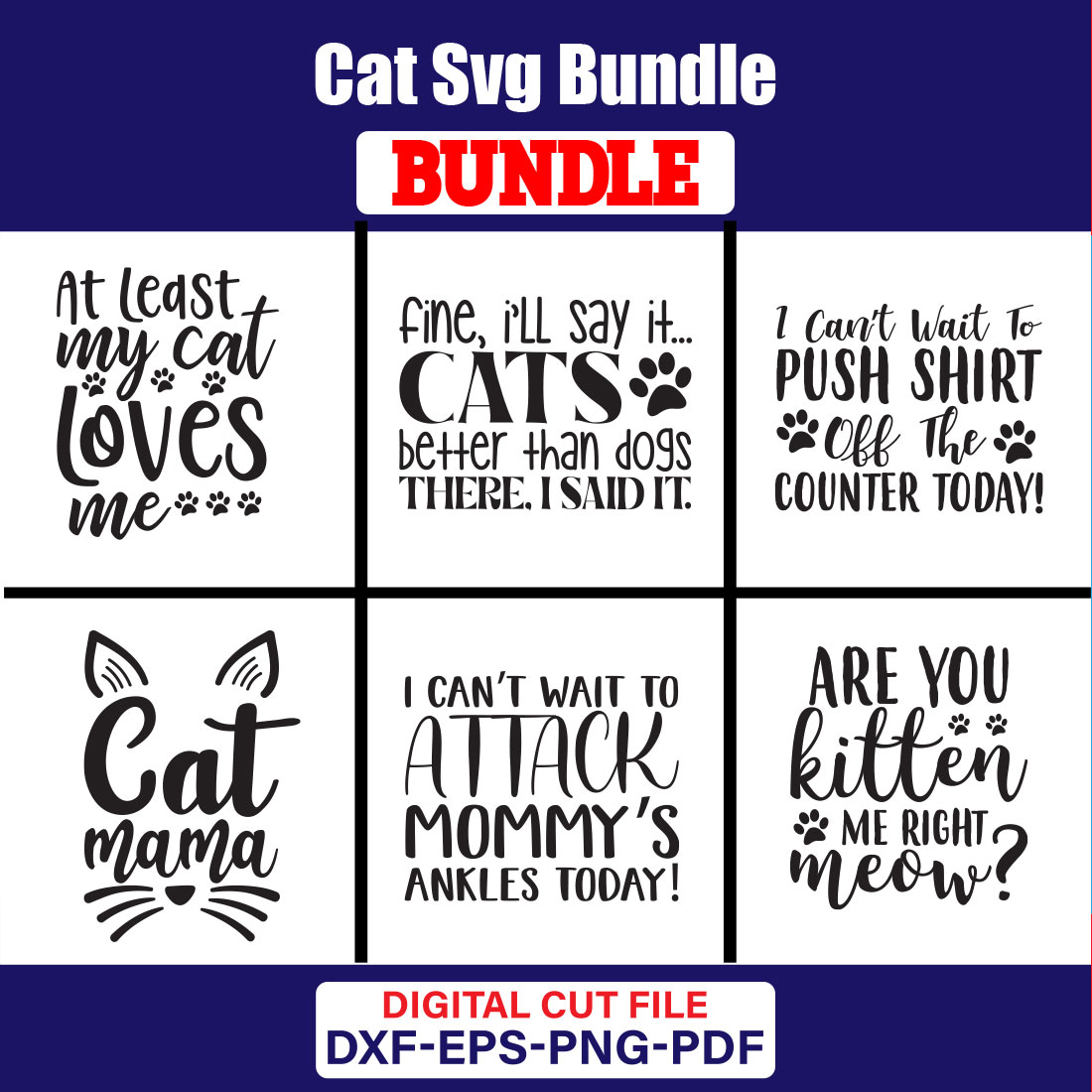 Cat T-shirt Design Bundle Vol-17 cover image.