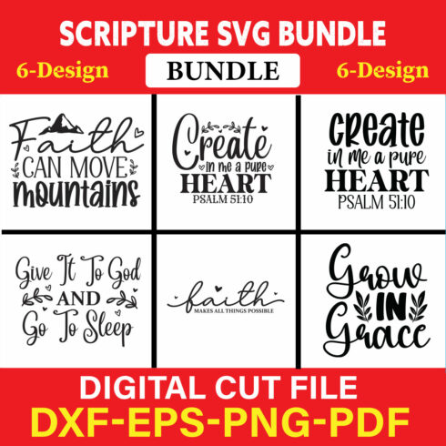 Scripture T-shirt Design Bundle Vol-1 cover image.