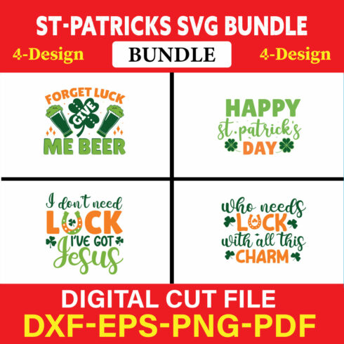 St Patrick's T-shirt Design Bundle Vol-6 cover image.