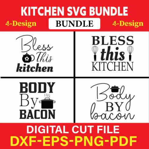 Kitchen T-shirt Design Bundle Vol-15 cover image.