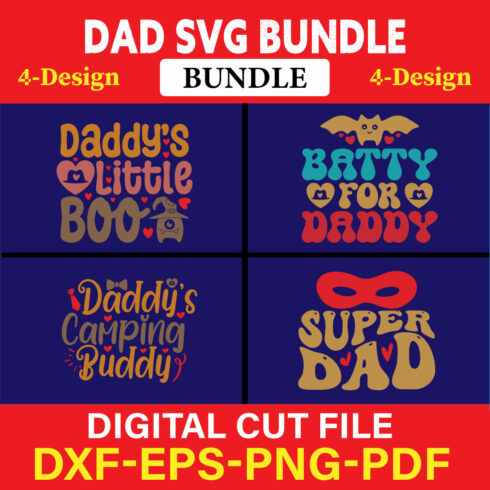 Dad T-shirt Design Bundle Vol-2 cover image.