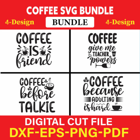 Coffee T-shirt Design Bundle Vol-2 cover image.