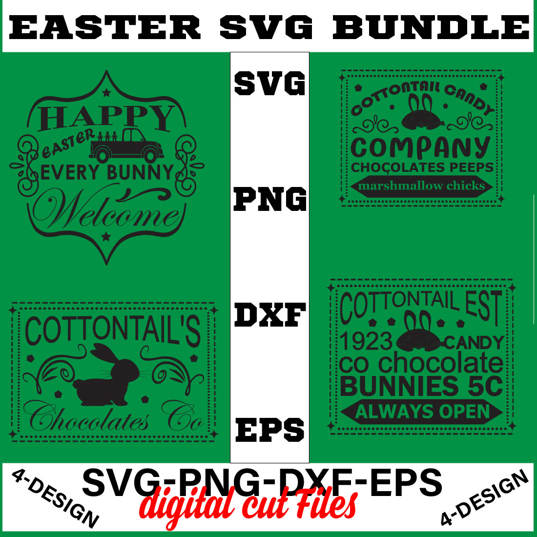 Happy Easter SVG Bundle, Easter SVG, Easter quotes, Easter Bunny svg, Easter Egg svg, Volume-10 cover image.