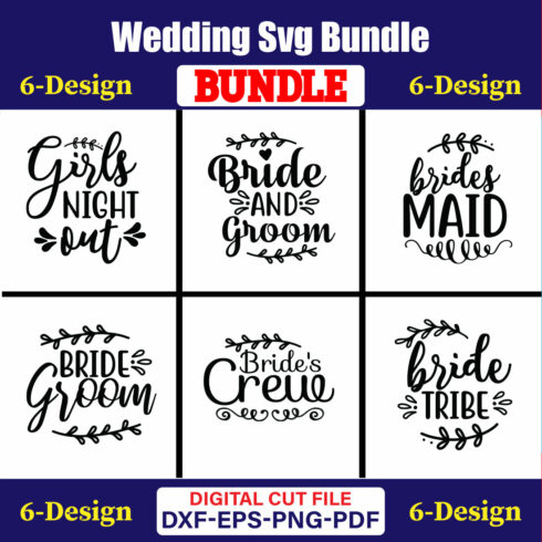 Wedding T-shirt Design Bundle volume -08 cover image.