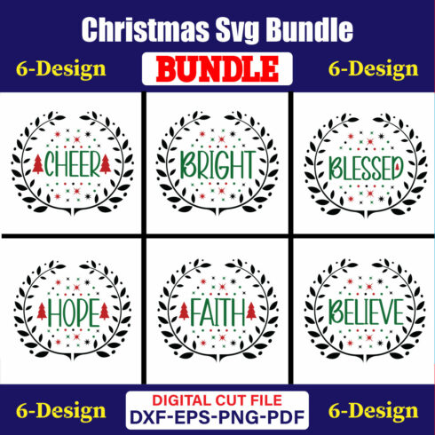 Christmas T-shirt Design Bundle Vol-57 cover image.