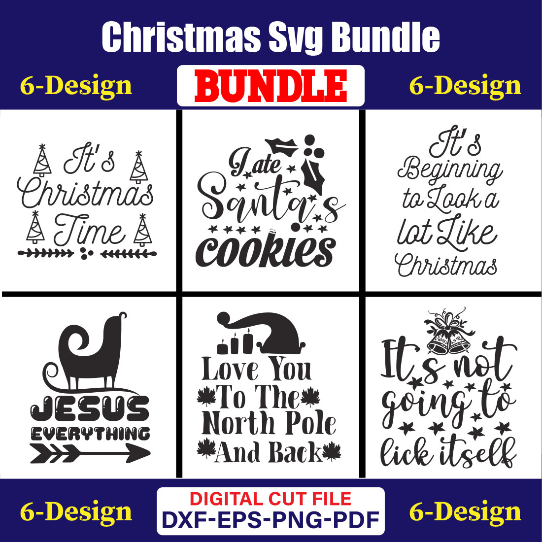 Christmas T-shirt Design Bundle Vol-63 cover image.